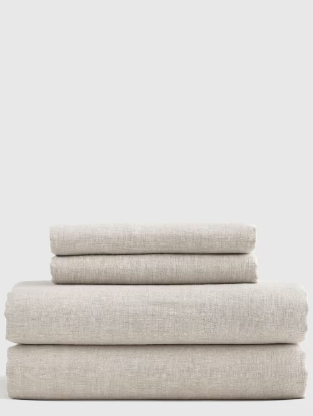 Quince Natural Linen Sheet Set in Tan